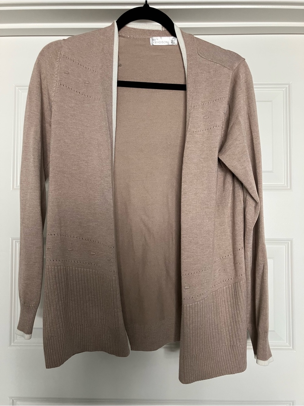 89th + Madison Long Sleeve Brown Women Cardigan Sweater Small 2026-726
